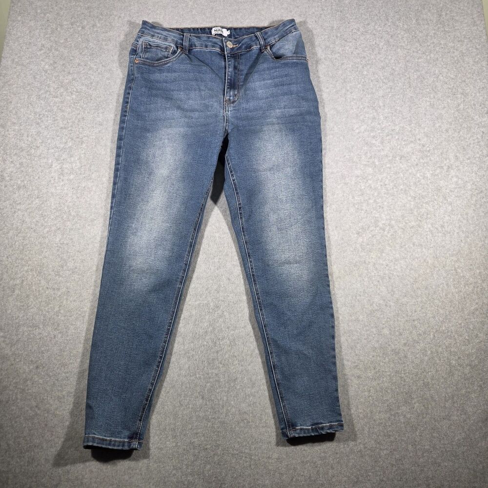 Refuge Denim Miami High Rise Stretch Jeans Womens Size 11 Medium Wash Skinny